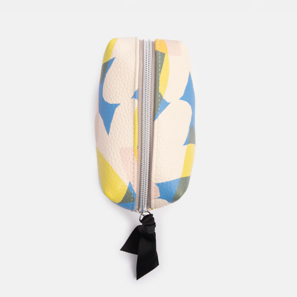 Caroline Gardner Confetti Hearts Mini Cube Cosmetic Bag