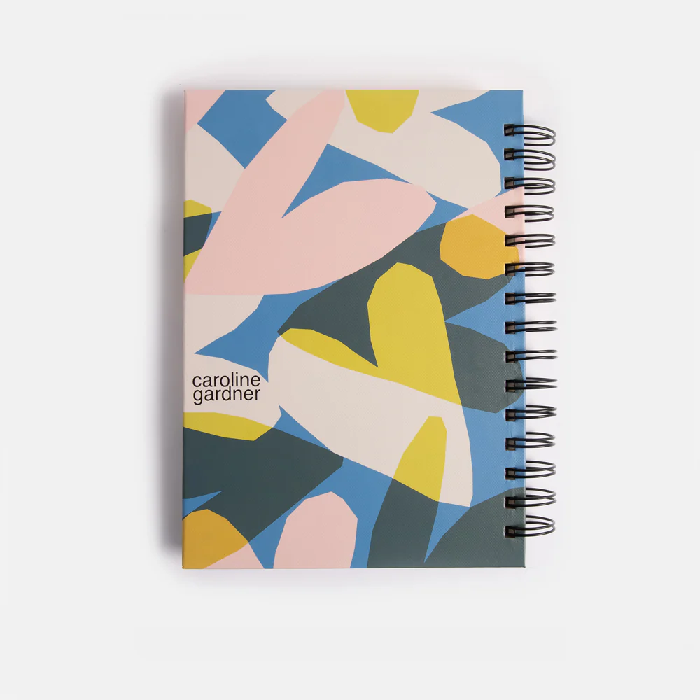 Caroline Gardner Confetti Hearts A5 Spiral Notebook