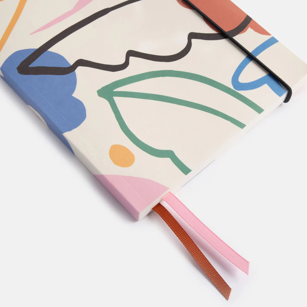 Caroline Gardner Abstract Botanical A5 Soft Cover Notebook