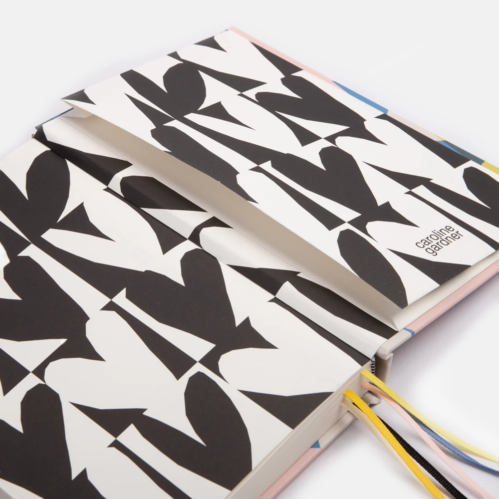 Caroline Gardner Caroline Gardner Confetti Hearts Multi Ribbon Notebook