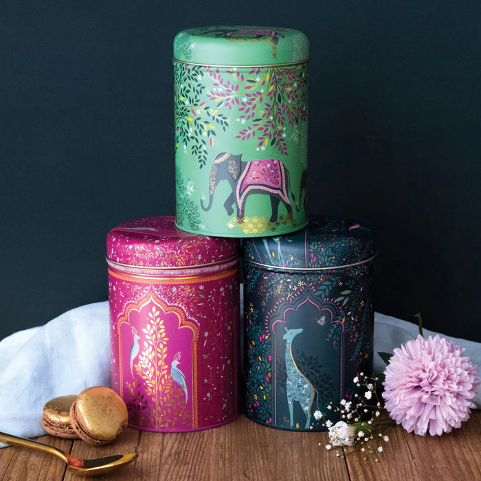 Sara Miller India Set of 3 Round Caddies