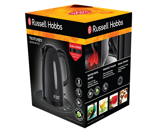 Russell Hobbs Textures Kettle - Black
