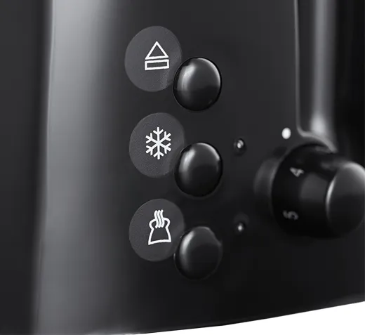 Russell Hobbs Textures 2 Slice Toaster - Black