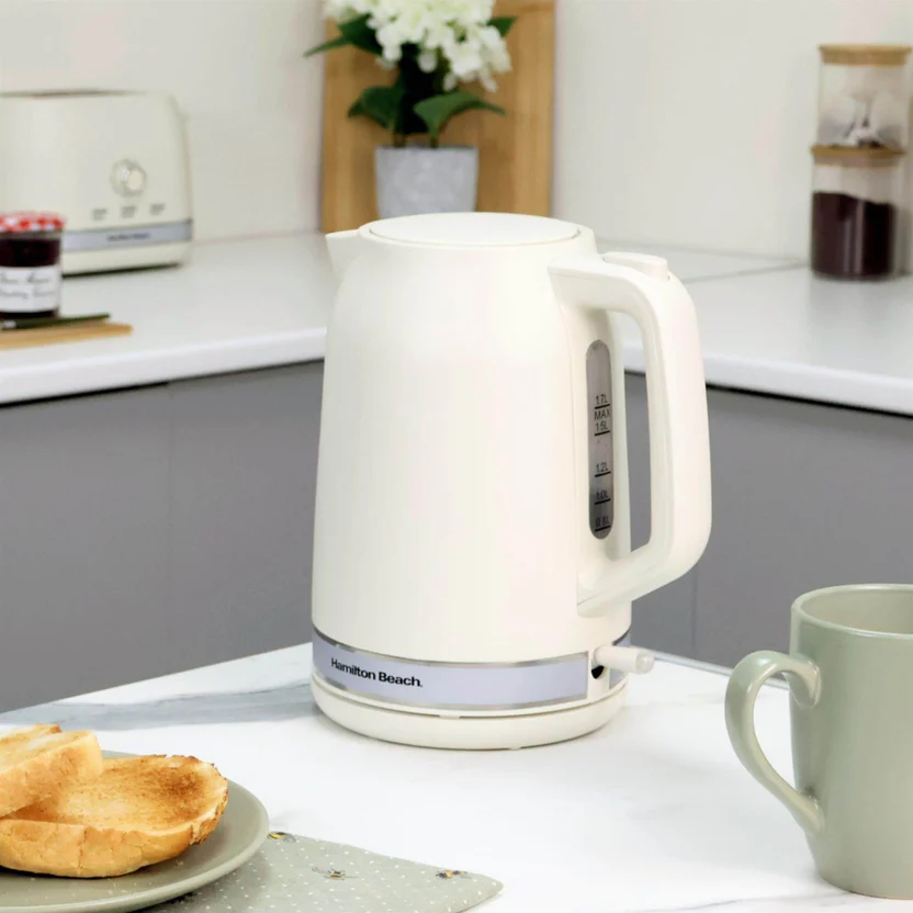 Hamilton Beach Ella 1.7L Kettle - Matte Cream