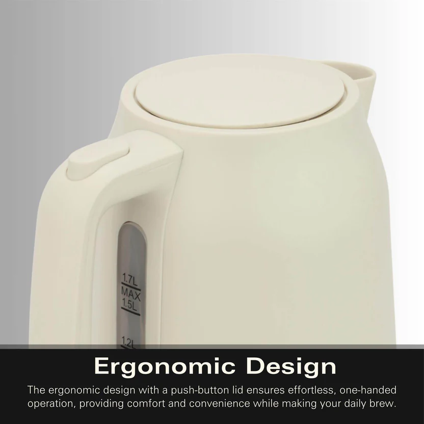 Hamilton Beach Ella 1.7L Kettle - Matte Cream