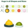 Food Huggers Set of 2 Reusable Citrus Savers - Forest Mint