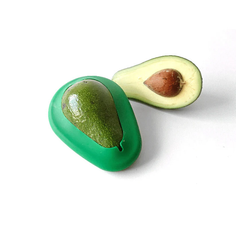 Food Huggers Set of 2 Reusable Avocado Huggers - Fresh Green