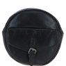 Ashwood Leather Round Crossbody Bag - Black P-66