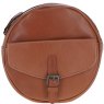 Ashwood Leather Round Crossbody Bag - Tan P-66