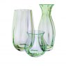 Dartington Crystal Artisan Collection Dewdrop Vase - Moss Green