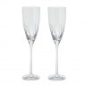 dartington Crystal Swish Cut Crystal Flute Set of 2