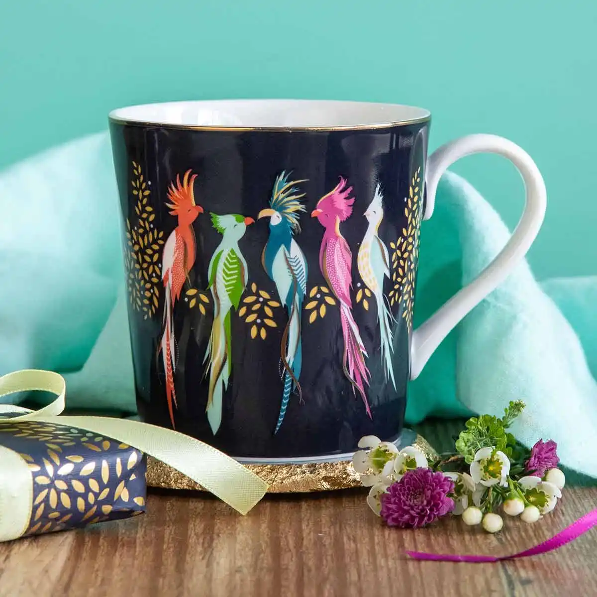 Sara Miller Cockatoo Mug