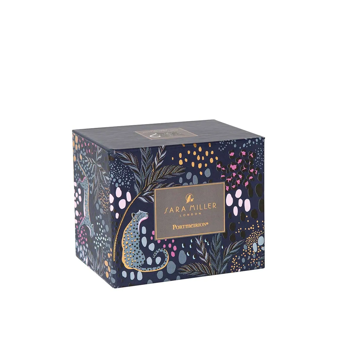 Sara Miller Midnight Leopard Mug