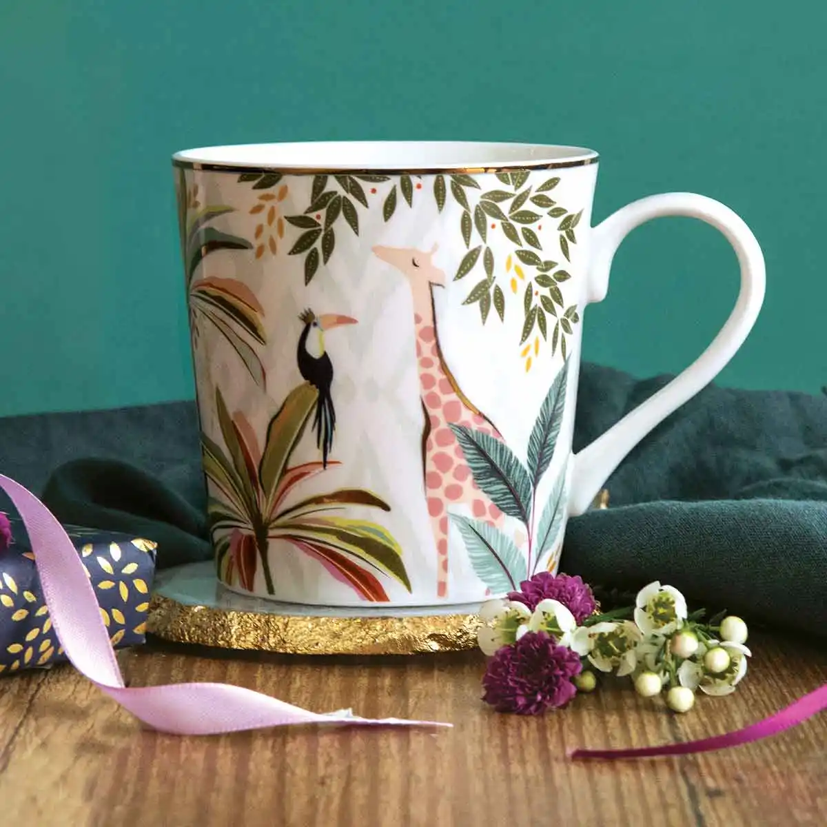 Sara Miller Palm Garden Mug