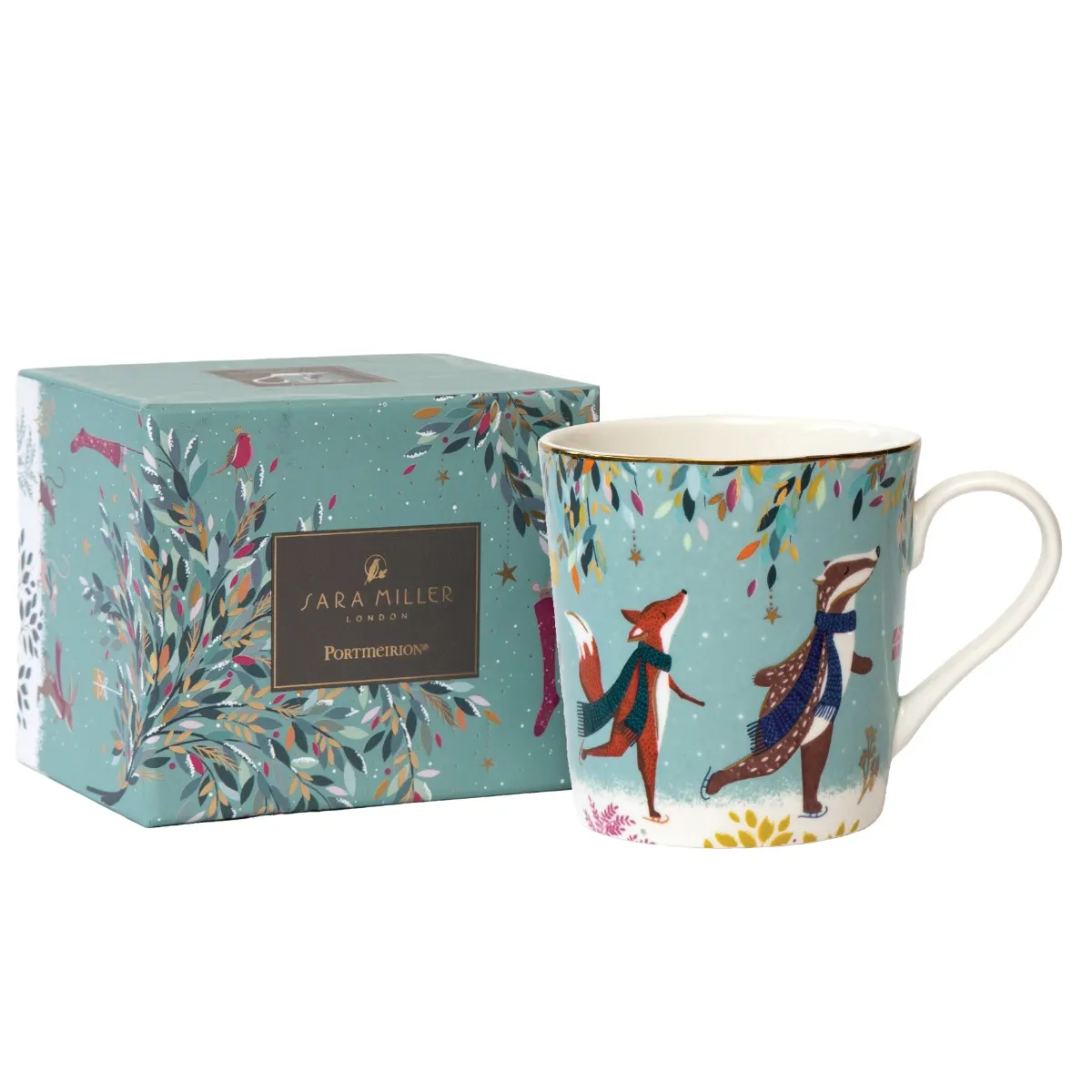 Sara Miller Woodland Tales Mug Skaters