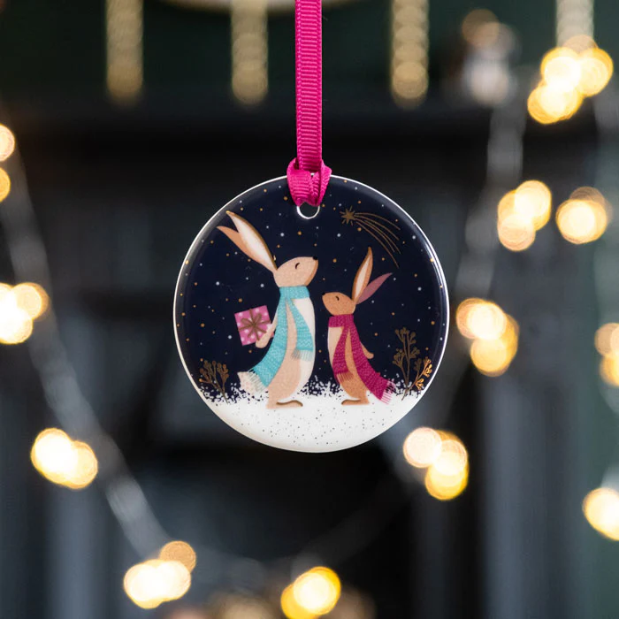 Sara Miller Woodland Tales Ornaments Set of 3