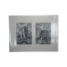 Meryl Watts Double Postcards Mounted - Portmeirion