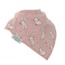 Ziggle Baby Bandana Dribble Bib - Bunnies On Pink