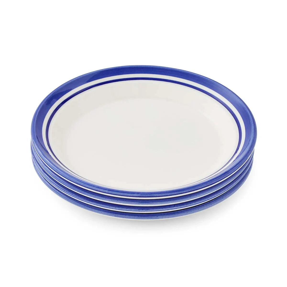 Portmeirion Home Potter's Stripe 8 Inch Side Plate Blue