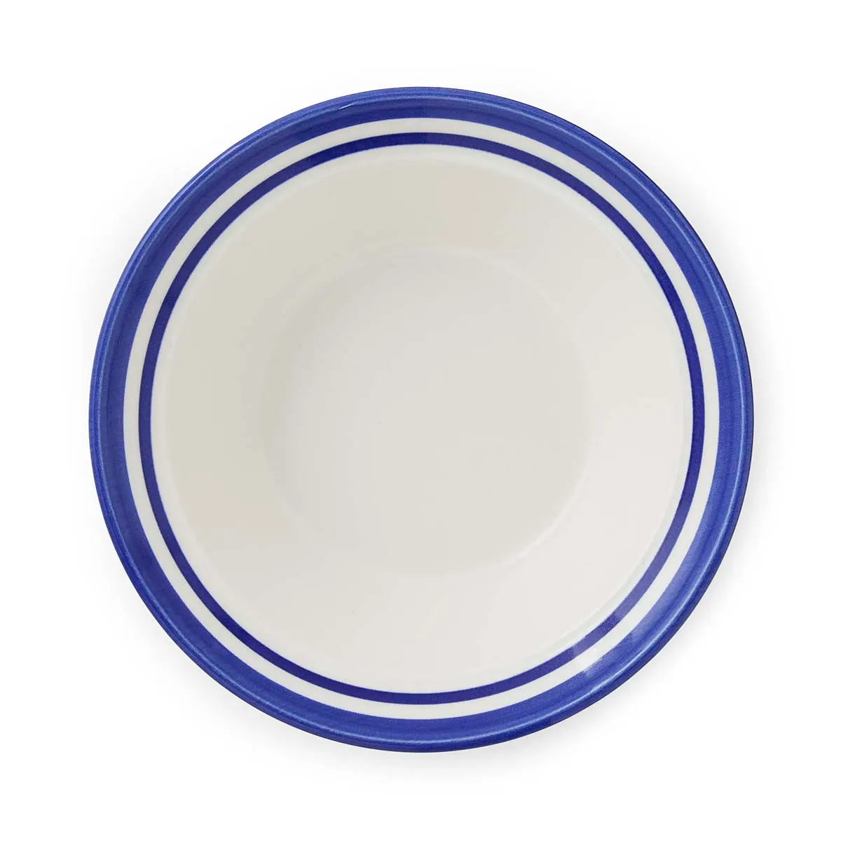 Portmeirion Home Potter's Stripe Oatmeal Bowl Blue