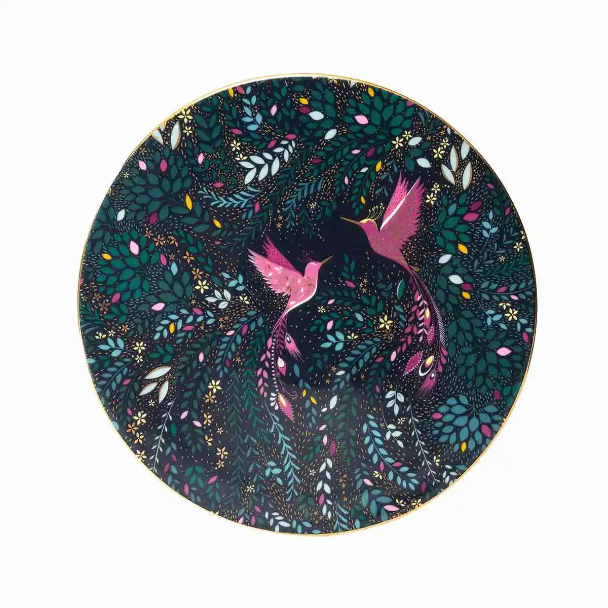 Sara Miller India Serving Plate - Hummingbird Paradise