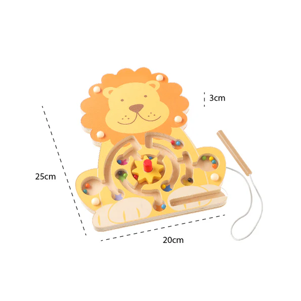 Orange Tree Toys Lion Magnetic Maze