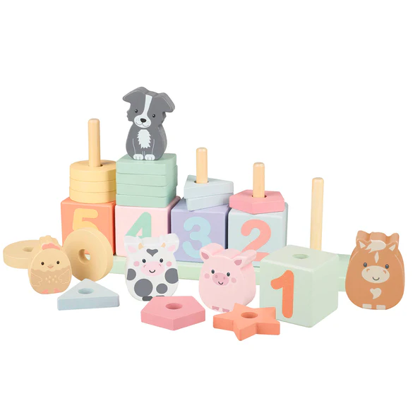 Orange Tree Toys Farmyard Animal Counting Game