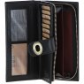 Ashwood Leather Long Purse with Turnlock Black V91