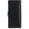 Ashwood Leather Long Purse with Turnlock Black V91