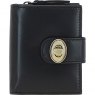 Ashwood Leather Lock Purse Black V90