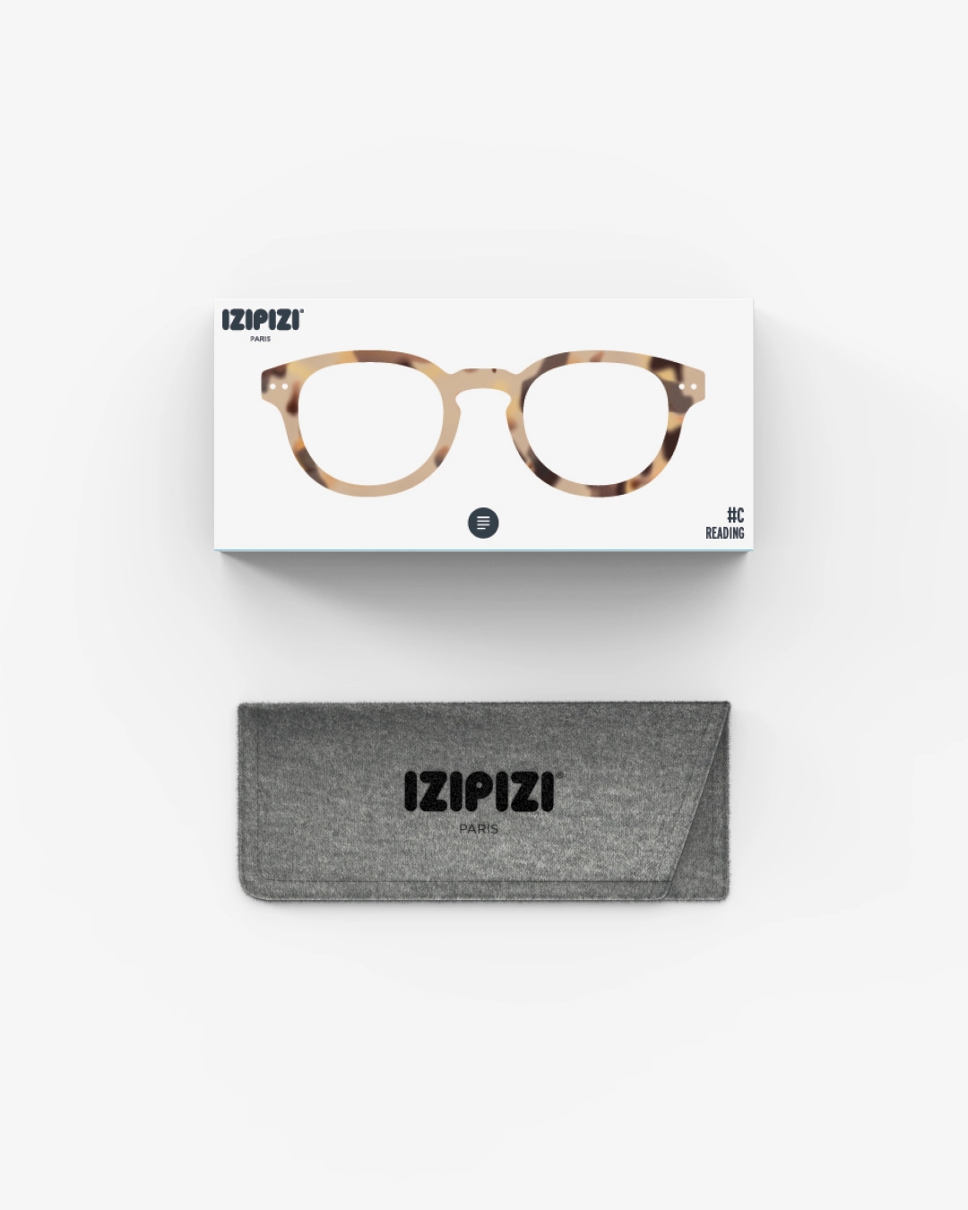 IZIPIZI #C Light Tortoise Reading Glasses