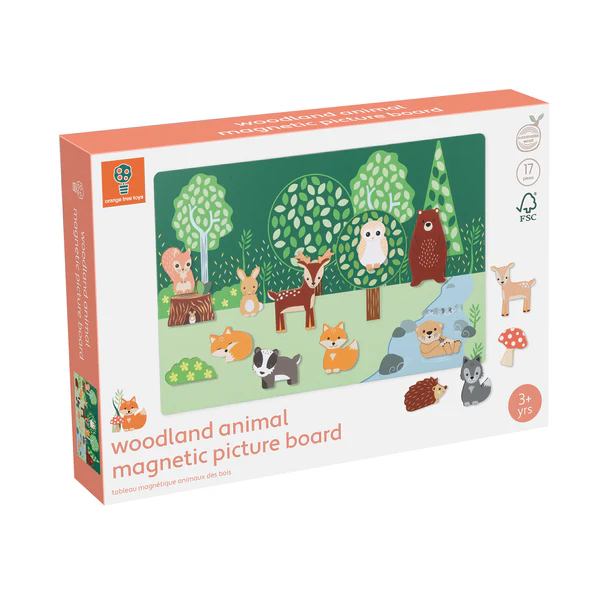 Orange Tree Toys Woodland Animal Magnetic Picture Board