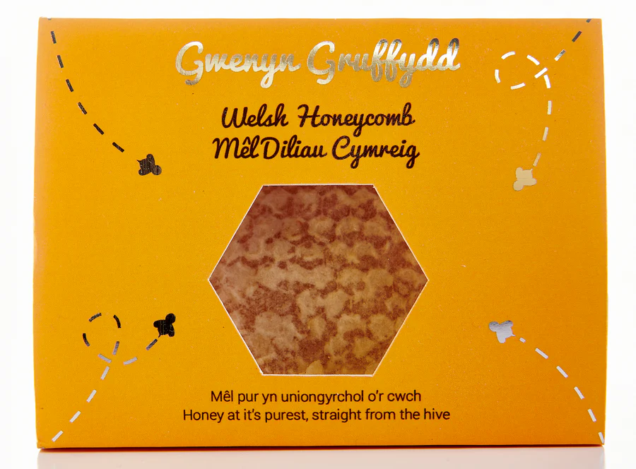 Gwenyn Gruffydd Pure Welsh Honey Cut Comb Honeycomb 170g