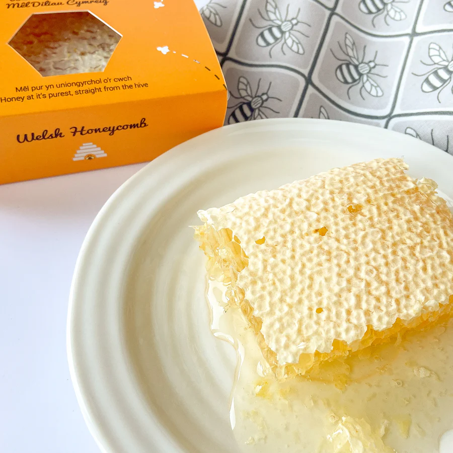 Gwenyn Gruffydd Pure Welsh Honey Cut Comb Honeycomb 170g