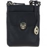 Ashwood Leather Twist Lock Crossbody Bag - Black Y-51