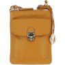 Ashwood Leather Twist Lock Crossbody Bag - Mustard Y-51