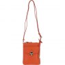Ashwood Leather Twist Lock Crossbody Bag - Orange Y-51