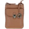 Ashwood Leather Twist Lock Crossbody Bag - Butterscotch Y-51
