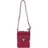 Ashwood Leather Twist Lock Crossbody Bag - Raspberry Y-51