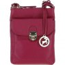 Ashwood Leather Twist Lock Crossbody Bag - Raspberry Y-51