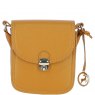 Ashwood Leather Crossbody Bag with Twist Lock - Mustard Y-52