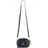 Ashwood Leather Compact Crossbody Bag with Twist Lock & Adjustable Strap - Black Y-53