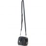 Ashwood Leather Compact Crossbody Bag with Twist Lock & Adjustable Strap - Black Y-53