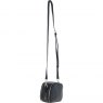Ashwood Leather Compact Crossbody Bag with Twist Lock & Adjustable Strap - Black Y-53
