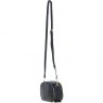 Ashwood Leather Compact Crossbody Bag with Twist Lock & Adjustable Strap - Black Y-53