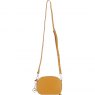 Ashwood Leather Compact Crossbody Bag with Twist Lock & Adjustable Strap - Mustard Y-53