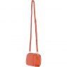 Ashwood Leather Compact Crossbody Bag with Twist Lock & Adjustable Strap - Orange Y-53