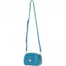Ashwood Leather Compact Crossbody Bag with Twist Lock & Adjustable Strap - Turquoise Y-53