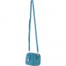 Ashwood Leather Compact Crossbody Bag with Twist Lock & Adjustable Strap - Turquoise Y-53