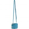 Ashwood Leather Compact Crossbody Bag with Twist Lock & Adjustable Strap - Turquoise Y-53
